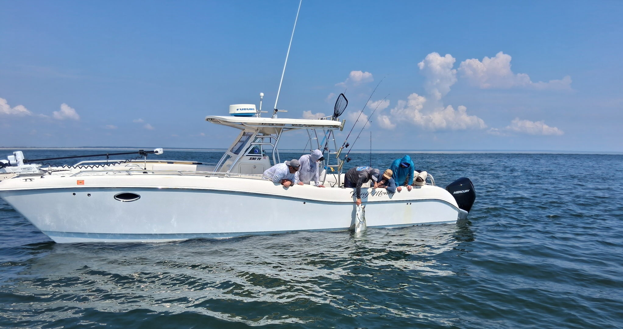 D&R Charters boat - The Ring Money with anglers aboard